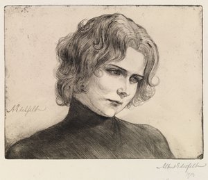 Porträt der Schauspielerin Elli Grahn-Niska von Albert Edelfelt