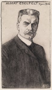 Selbstporträt von Albert Edelfelt