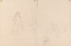 Skizze für Michael und Xenia, Kinder von Zar Alexander III von Albert Edelfelt