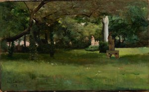 Der Garten des Cluny-Museums in Paris von Albert Edelfelt