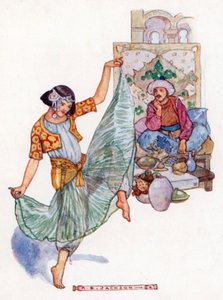 Morgiana führte mehrere Tänze mit großer Anmut auf von Albert Edward Jackson