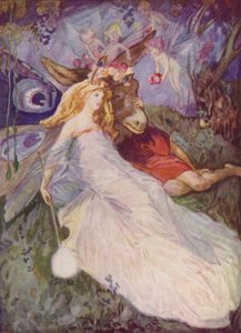 Shakespeare: Zettel und die Feenkönigin, Ein Sommernachtstraum, Akt IV, Szene I von Albert Edward Jackson