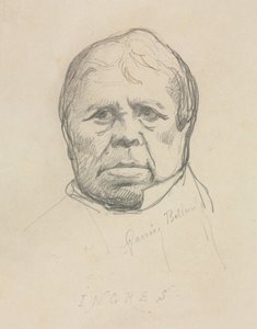 Porträt von Ingres von Albert Ernest Carrier Belleuse