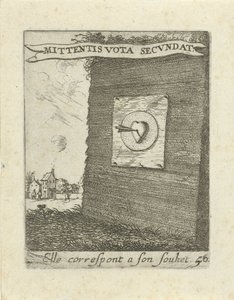 Pfeil in der Mitte eines Herzens von Albert Flamen