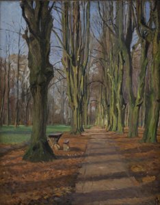 Eine Allee in Søndermarken. Frederiksberg von Albert Gottschalk