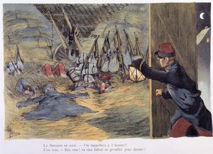 Dan la straille - in „Album militaire“ von Albert Guillaume (1873-1942), ca. 1900 von Albert Guillaume