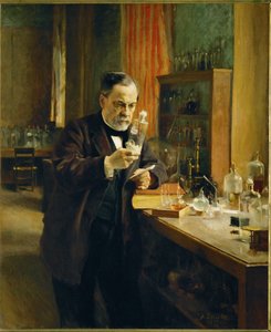 Louis Pasteur in seinem Labor von Albert Gustaf Aristides Edelfelt