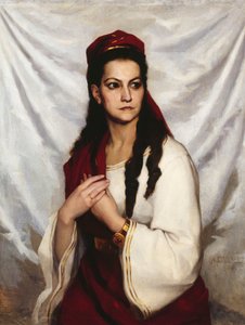 Porträt der Schauspielerin Hedvig Charlotta Raa-Winterhjelm 1838-1907, 1876 von Albert Gustaf Aristides Edelfelt