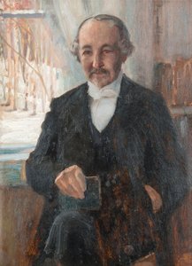 Porträt des Dichters Zacharias Topelius von Albert Gustaf Aristides Edelfelt