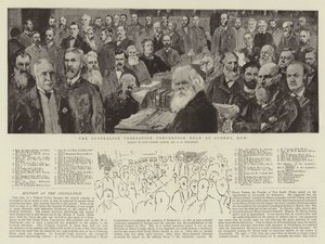 Die Australische Föderationskonvention in Sydney, NSW