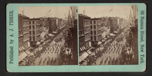 Feine Momentaufnahmen der großen Freimaurerparade, 24. Juni 1875