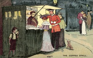 Der Kaffeestand, London von Albert Jnr. Ludovici