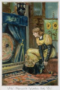 Sehr kostbare Wünsche für dich, viktorianische Weihnachtskarte, veröffentlicht von Hildesheimer und Faulkner, London, ca. 1880