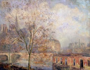 Unsere Liebe Frau von Paris im Herbst – 19./20. Jahrhundert – Französischer Impressionismus von Albert Lebourg