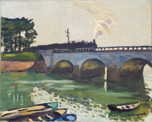Brücke in Saint-Jean-de-Luz von Albert Marquet