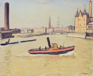 Der Hafen von Hamburg von Albert Marquet