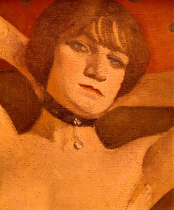 Frau auf einer Couch (Detail), 1912