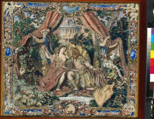 Dekorvorbereitung für „Der Pavillon von Armide“, Ballett von Nikolai Tscherepnin