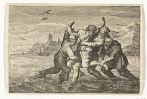Kampf auf See von Albert Poel