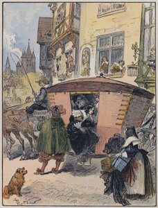 Illustration für Le Capitaine Bellormeau von und illustriert von A. Robida von Albert Robida