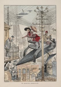 Illustration für Le vingtième siècle: La vie électrique von Albert Robida