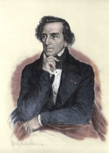Porträt von Giacomo Meyerbeer (1791-1864), deutscher Komponist. Zeichnung von Albert Rosenthal von Albert Rosenthal