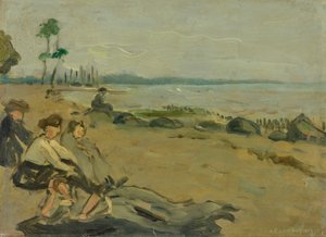 Badestrand von Albert Weisgerber