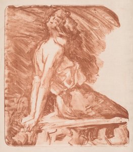 Frau mit Händen hinter dem Rücken von Albert de Belleroche