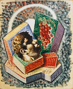 Kopf mit Trauben von Alberto  Savinio