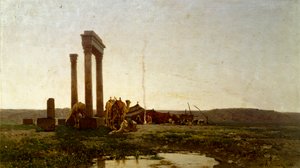 Klassische Ruinen in der Wüste von Alberto Pasini