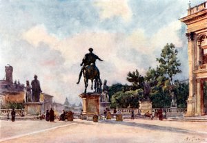 Bronzestatue von Marcus Aurelius auf dem Kapitol von Alberto Pisa