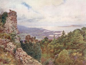 Küste bei Trapani und Insel Aigousa, Schauplatz des römischen Seesiegs, 242 v. Chr.