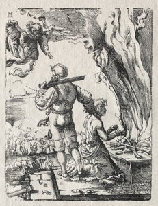 Abrahams Opfer von Albrecht Altdorfer
