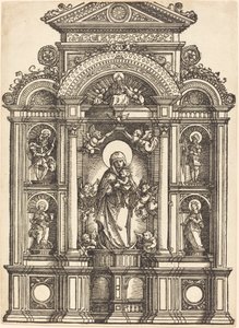 Altar mit der Jungfrau und dem Kind und den Heiligen Christophorus, Barbara, Georg und Katharina