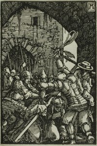 Das Tragen des Kreuzes, aus Der Fall und die Erlösung des Menschen von Albrecht Altdorfer