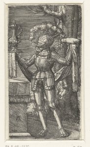 Ritter mit Wein und Brot von Albrecht Altdorfer