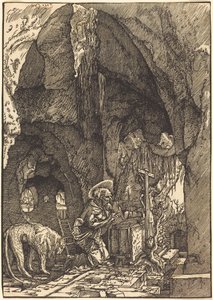 Heiliger Hieronymus in einer Höhle