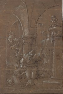 Die heilige Katharina von Alexandria verweigert die Anbetung des Götzen (?) von Albrecht Altdorfer
