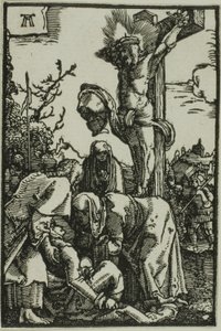 Die Kreuzigung, aus Der Fall und die Erlösung des Menschen von Albrecht Altdorfer
