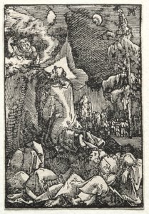 Der Fall und die Erlösung des Menschen: Christus am Ölberg, ca. 1515 von Albrecht Altdorfer