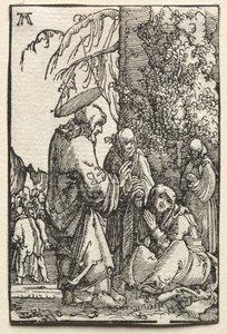 Der Fall und die Erlösung des Menschen: Christus verabschiedet sich von seiner Mutter vor der Passion, ca. 1515 von Albrecht Altdorfer