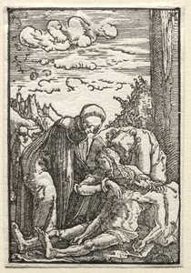 Der Fall und die Erlösung des Menschen: Die Klage unter dem Kreuz, ca. 1515 von Albrecht Altdorfer