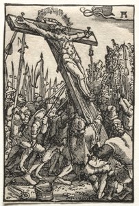 Der Fall und die Erlösung des Menschen: Die Erhebung des Kreuzes von Albrecht Altdorfer