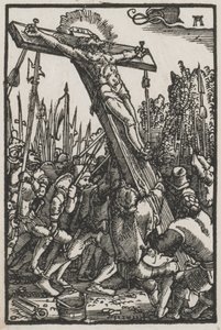 Der Fall und die Erlösung des Menschen: Die Kreuzaufrichtung, ca. 1515 von Albrecht Altdorfer