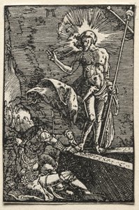 Der Fall und die Erlösung des Menschen: Die Auferstehung, um 1515 von Albrecht Altdorfer
