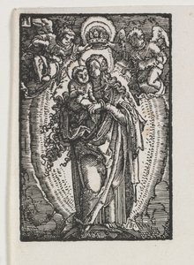 Der Fall und die Erlösung des Menschen: Die Jungfrau als Himmelskönigin, ca. 1513 von Albrecht Altdorfer