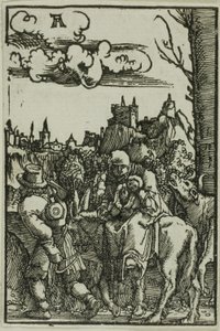 Die Flucht nach Ägypten, aus Der Fall und die Erlösung des Menschen von Albrecht Altdorfer