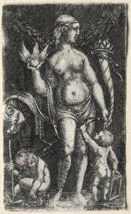Venus zwischen zwei Cupidos von Albrecht Altdorfer