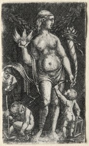 Venus zwischen zwei Cupidos, 1520 von Albrecht Altdorfer