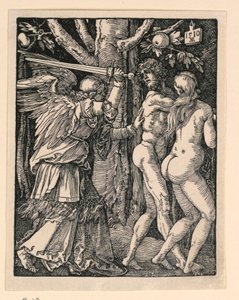 Adam und Eva aus dem Paradies vertrieben, aus der Serie Die kleine Passion